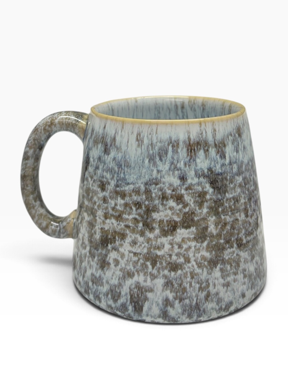 Barcela Made in Portugal Coffee Mug Blue Gray Speckled Large Pottery